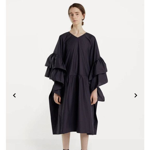 SOFIE D'HOORE Rare Sofie d’hoore oversized dress v neck ruffle sleeve Size M / US 6-8 / IT 42-44 - 5 Thumbnail