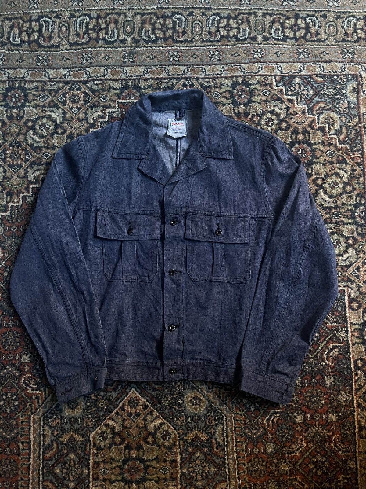 Vintage Vintage Harpoon 60s Work Jacket Size US L / EU 52-54 / 3 - 1 Thumbnail