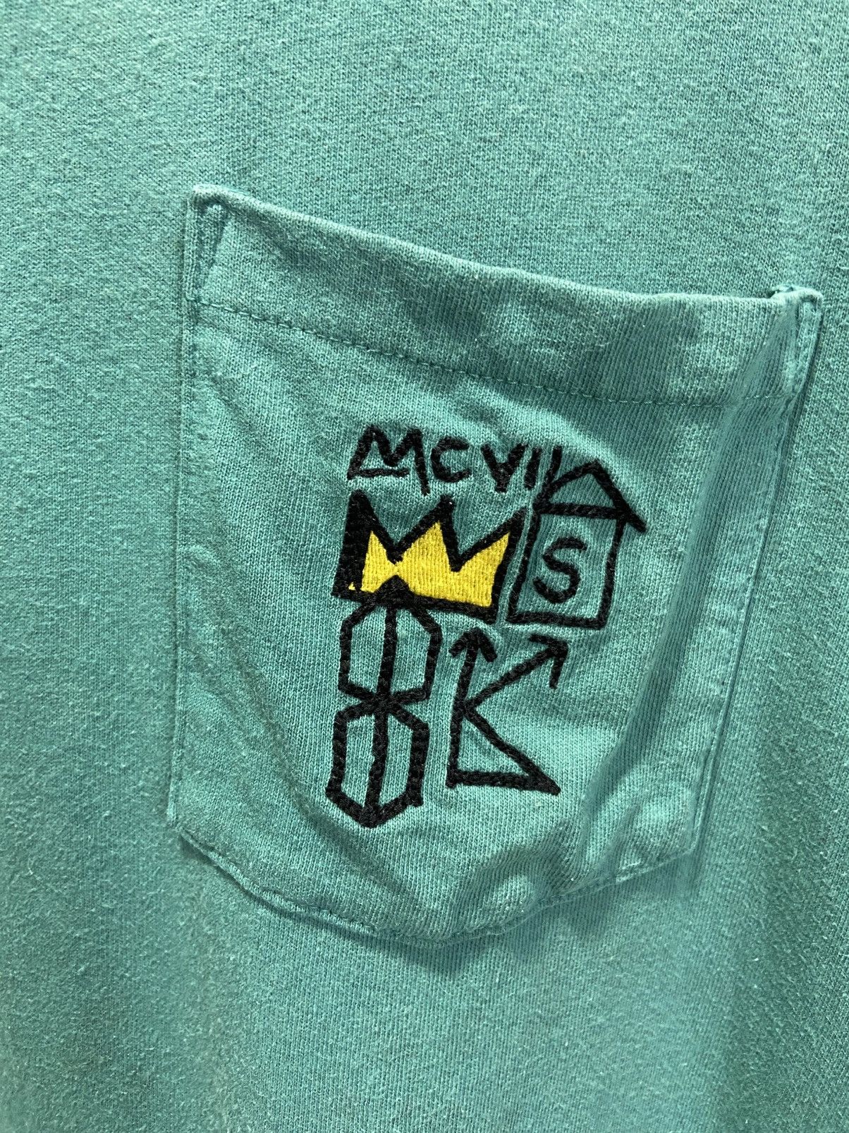 Jean-Michel Basquiat Jean Michel Basquiat embroidery logo pocket tee Size US M / EU 48-50 / 2 - 4 Thumbnail
