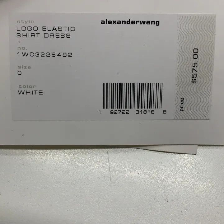Alexander Wang Alexander Wang SS22 Logo Long Sleeve Dress - Size XXS / US 00 / IT 34 - 3 Thumbnail