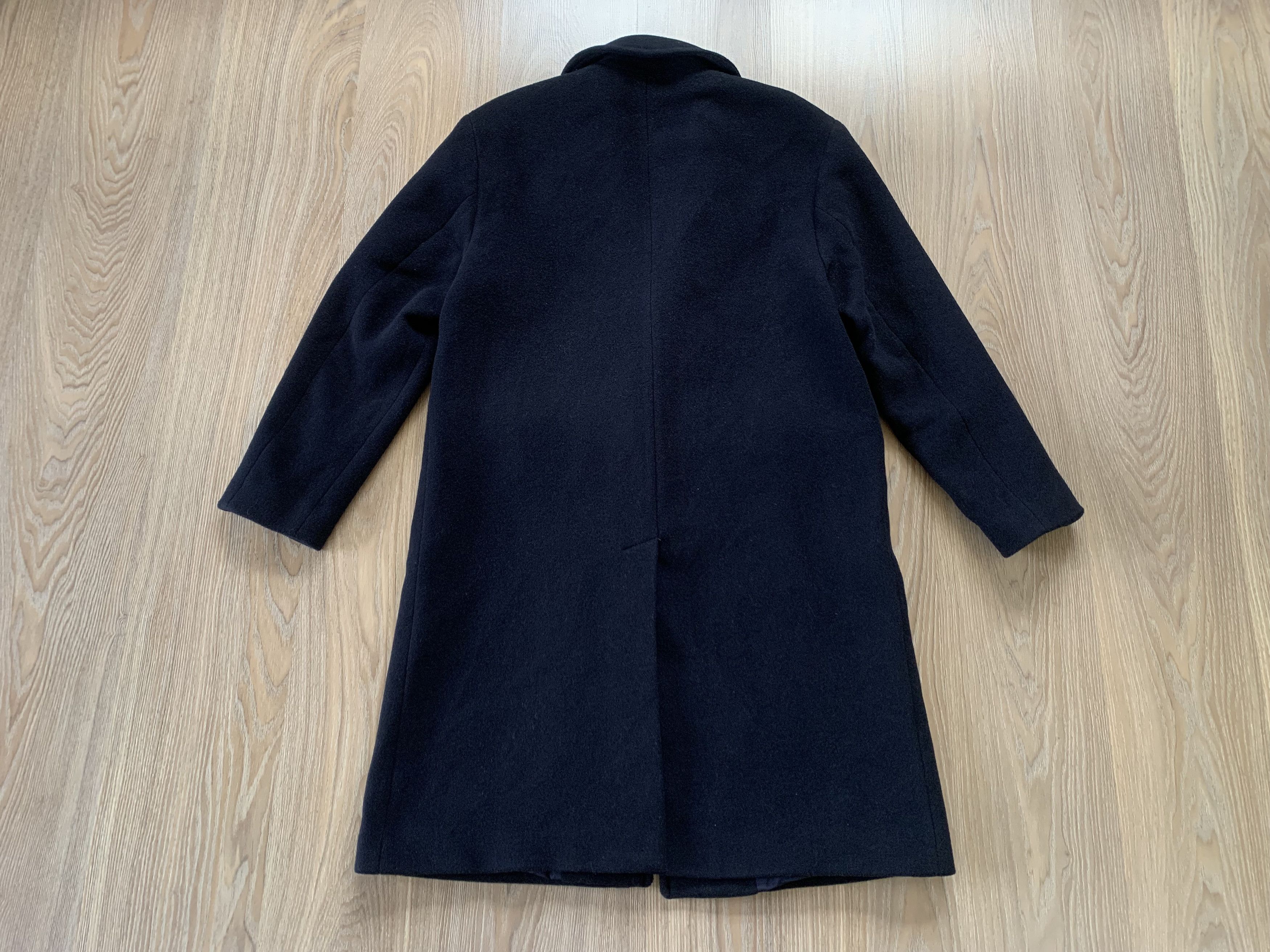 Zara Zara Man Navy Blue Heavy Wool Coat Size US S / EU 44-46 / 1 - 2 Thumbnail