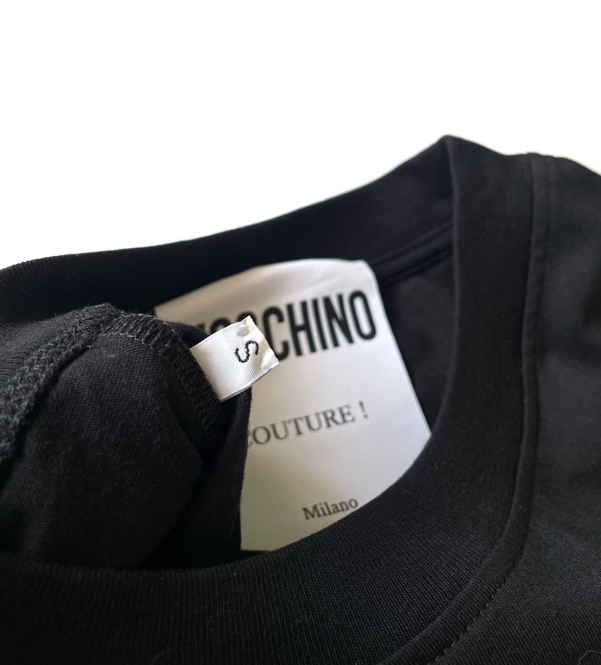 Moschino Moschino Couture Black Women Black Playboy T-Shirt Size S Size S / US 4 / IT 40 - 8 Thumbnail