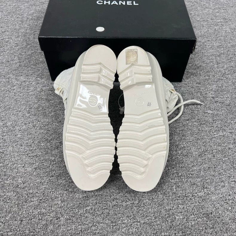 Chanel Chanel White Ankle Boots from 21FW -2505 Size US 7 / EU 40 - 4 Thumbnail