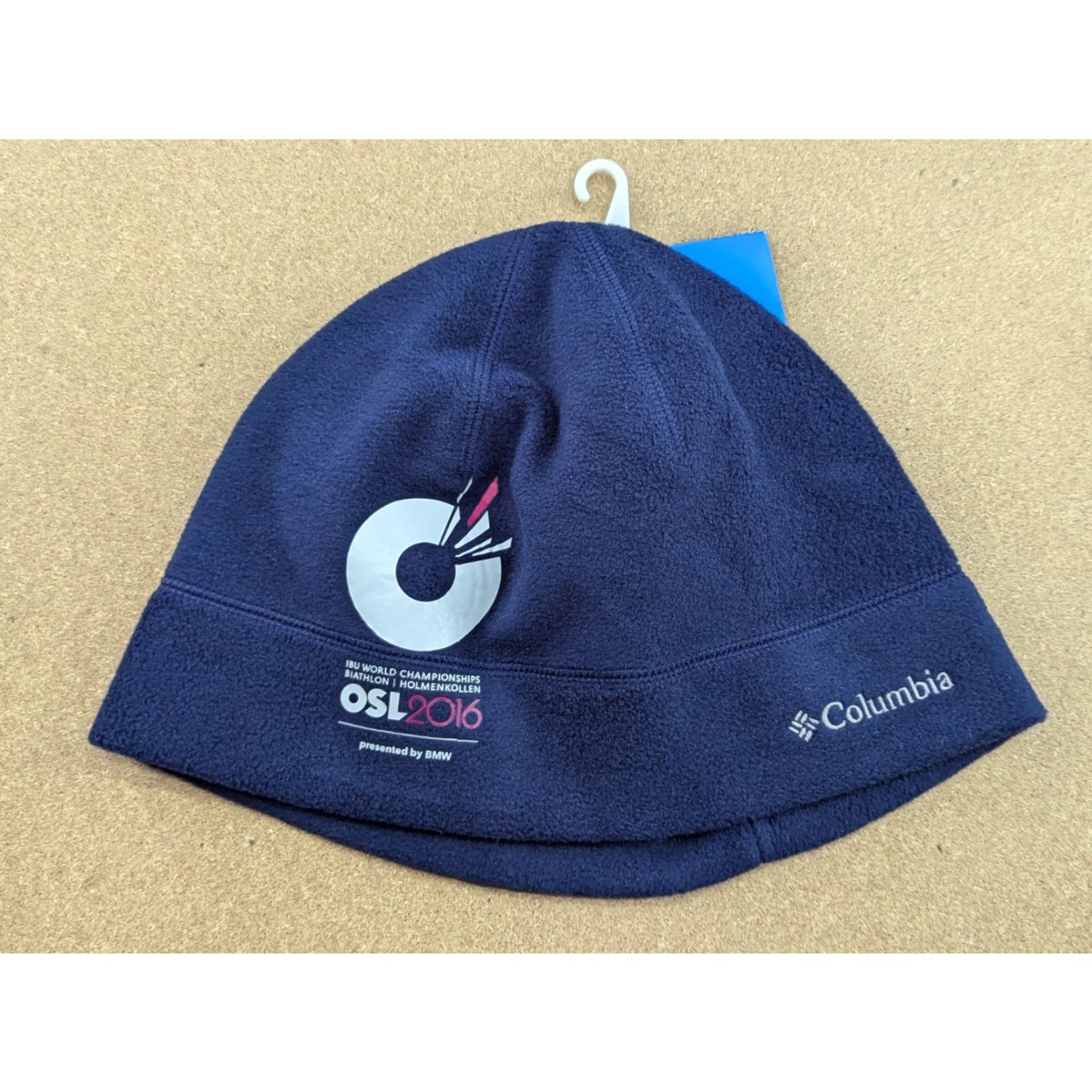 Vintage COLUMBIA Beanie Hat Cap L-XL Biathlon Running Blue Ski Unisex Adults Adults Beanie Thermal Knit Cap Size ONE SIZE - 2 Thumbnail