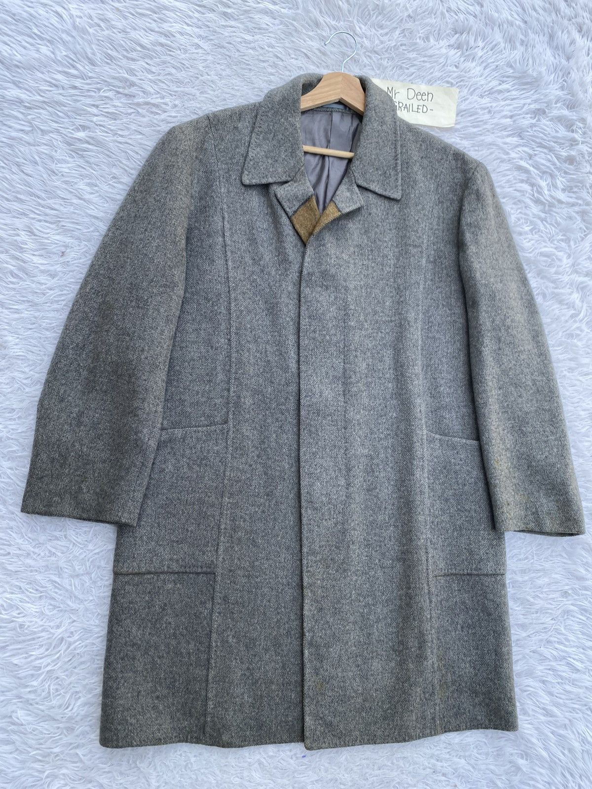 Lanvin Rare Vintage LANVIN Wool Long Coat Size 38S - 3 Thumbnail
