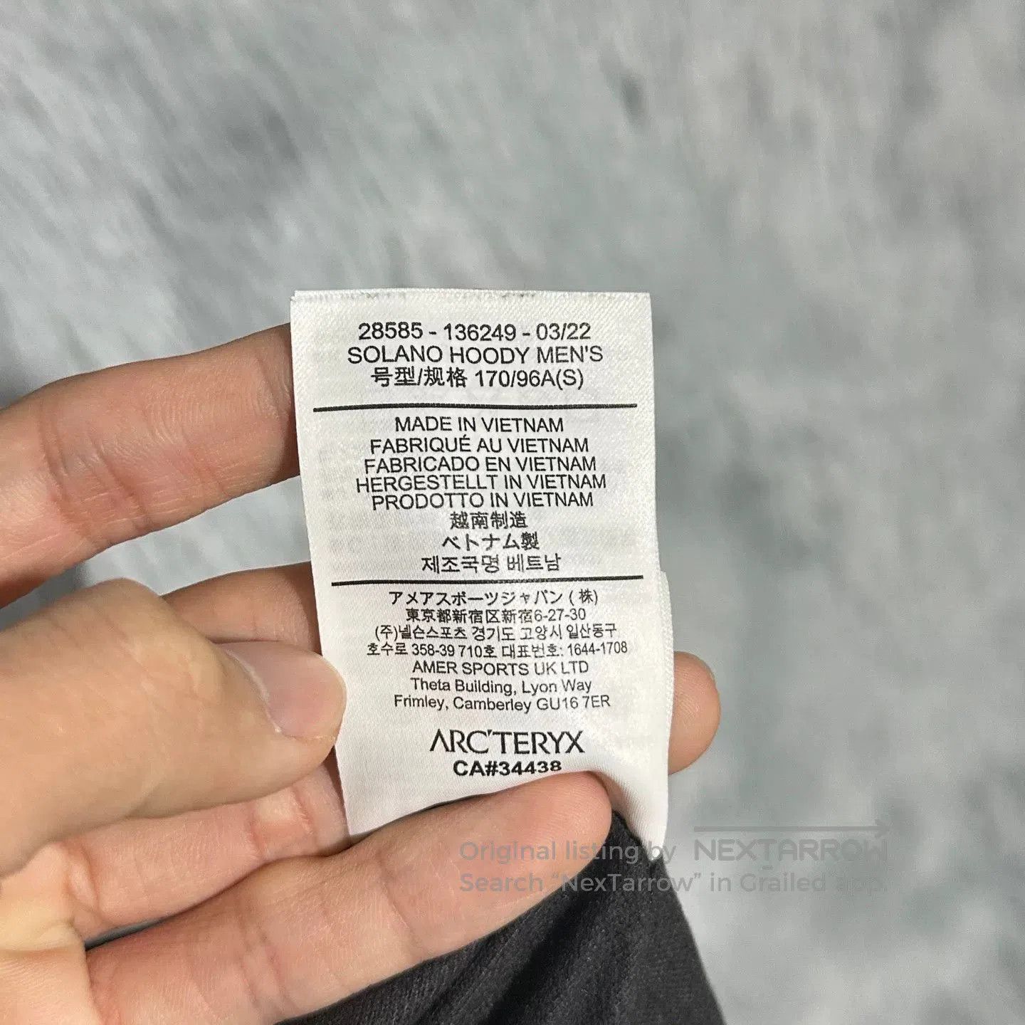 Arc'teryx Arcteryx Solano Hoody Jacket. Size US S / EU 44-46 / 1 - 5 Thumbnail