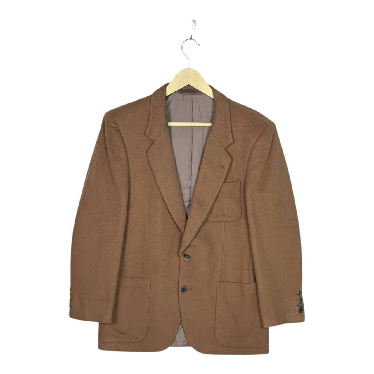 Calvin Klein Vtg Calvin Klein 100% Cashmere Blazer Japan Archive Brown M Size 38R - 1 Thumbnail
