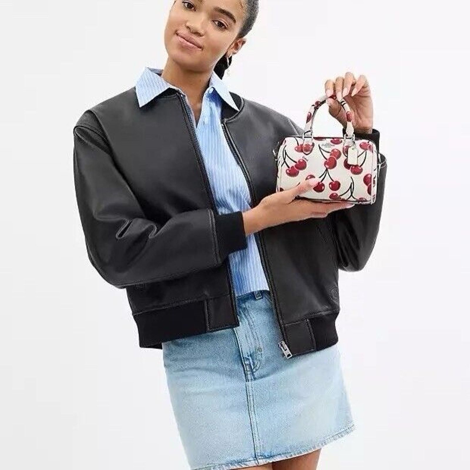 Coach NWT Limited Coach Mini Rowan Crossbody Bag With Cherry Size ONE SIZE - 5 Thumbnail