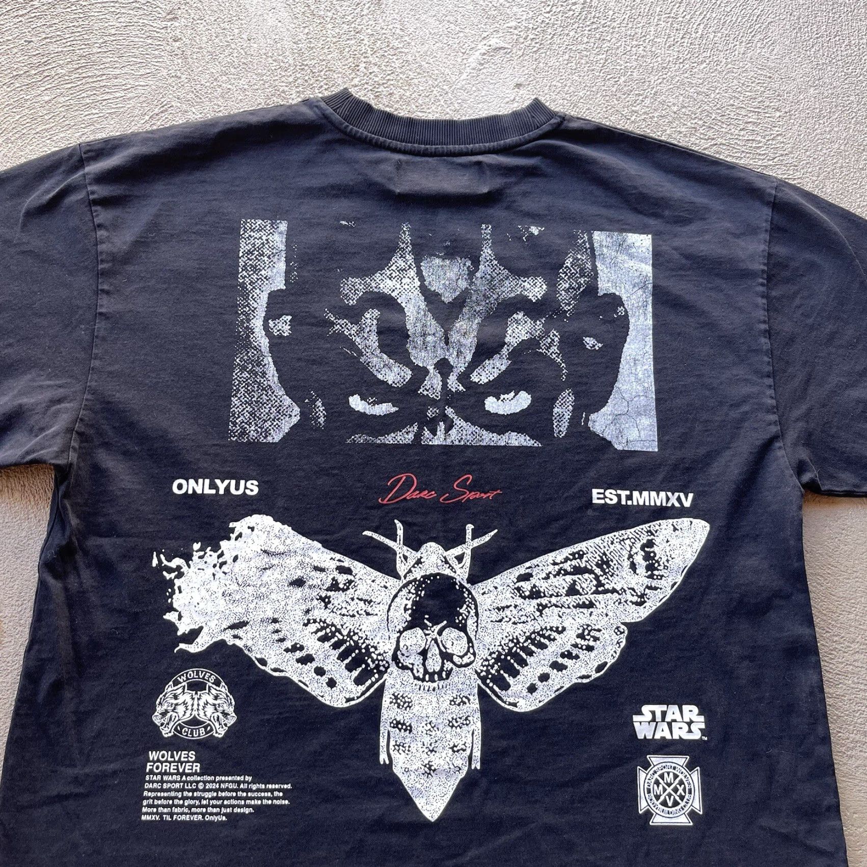 Darc Sport Darc Sport Star Wars T-Shirt Men Large Black Crew Neck Cotton Short Sleeve Logo Sports Size US L / EU 52-54 / 3 - 2 Thumbnail