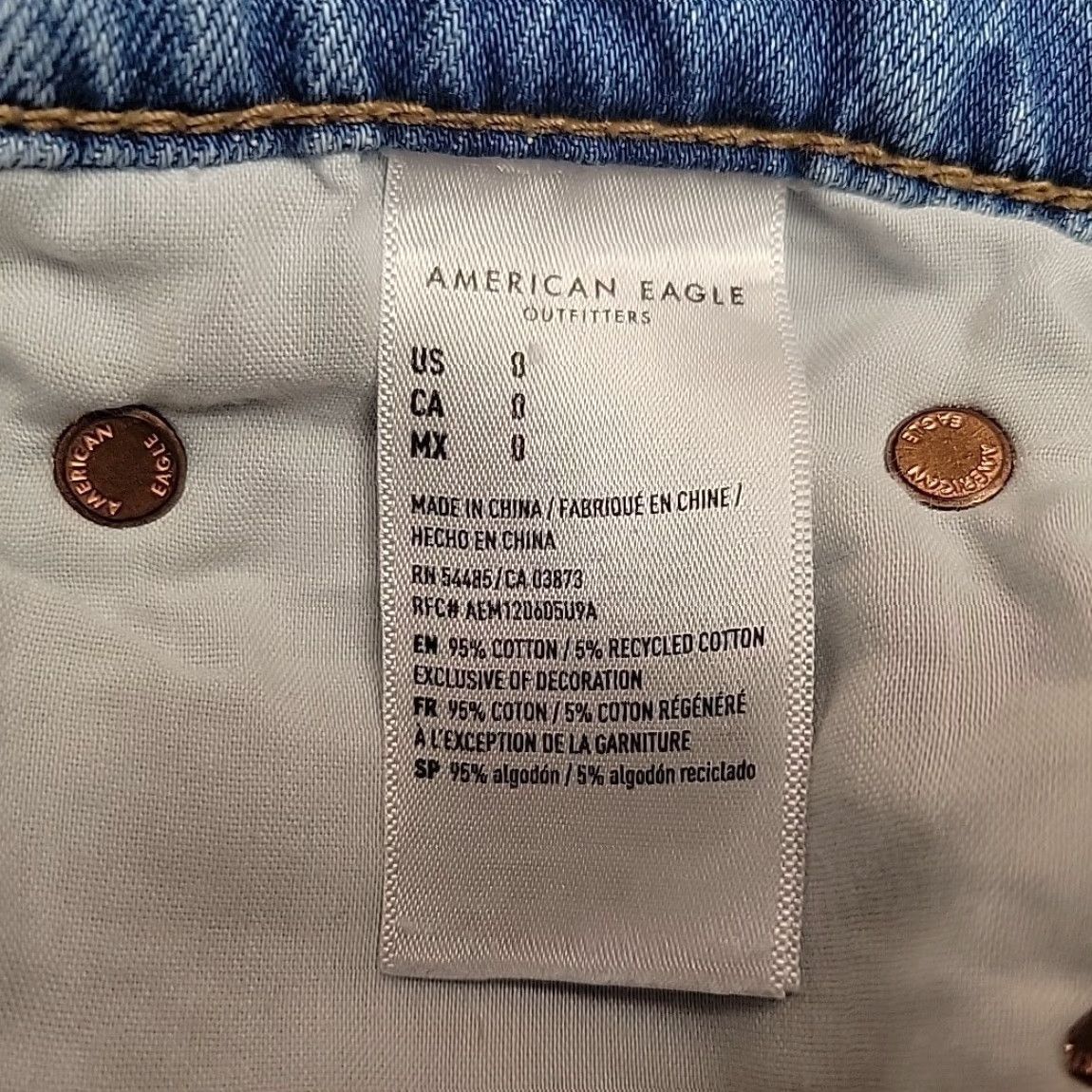 American Eagle Outfitters American Eagle Shorts Women 0 Denim 27x3 Mini 90s Boyfriend Distressed Faded Y2K Size 25" / US 0 / IT 36 - 3 Thumbnail