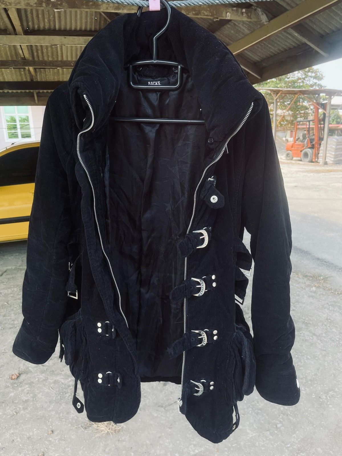 Le Grande Bleu (L.G.B.) Vintage Backs Gothic Bondage Boa Fur Hooded Jacket Size US M / EU 48-50 / 2 - 14 Thumbnail