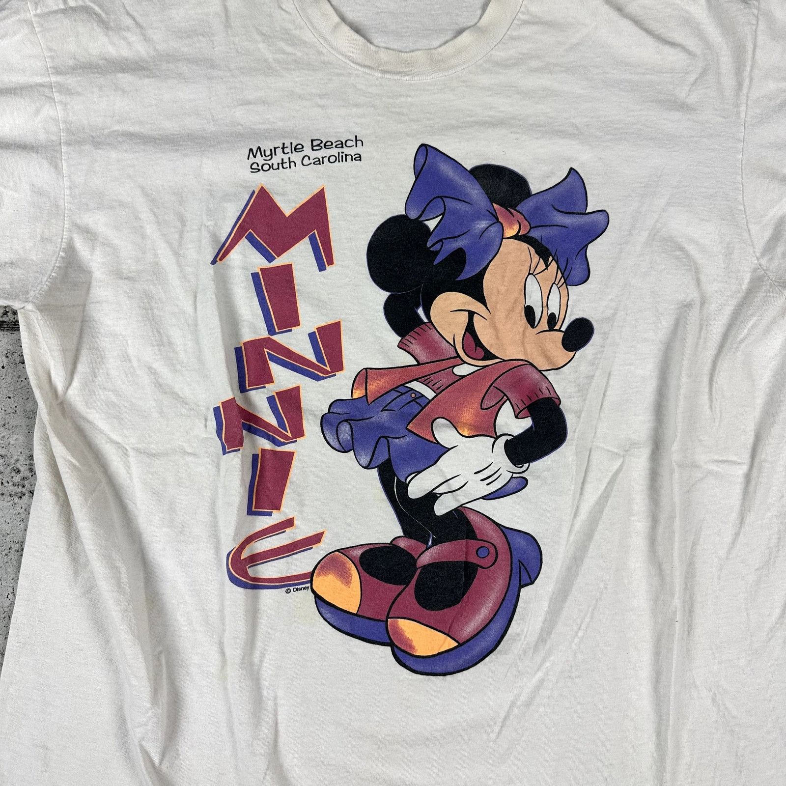 Disney Vintage Minnie Mouse Shirt Size XL Myrtle Beach SC 90s Size US XL / EU 56 / 4 - 3 Thumbnail