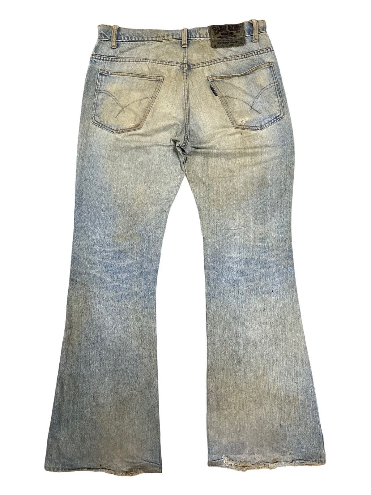 Blue Blue Japan Vintage Blue Blue Japan Mudwash Flare Denim Size US 31 - 11 Thumbnail