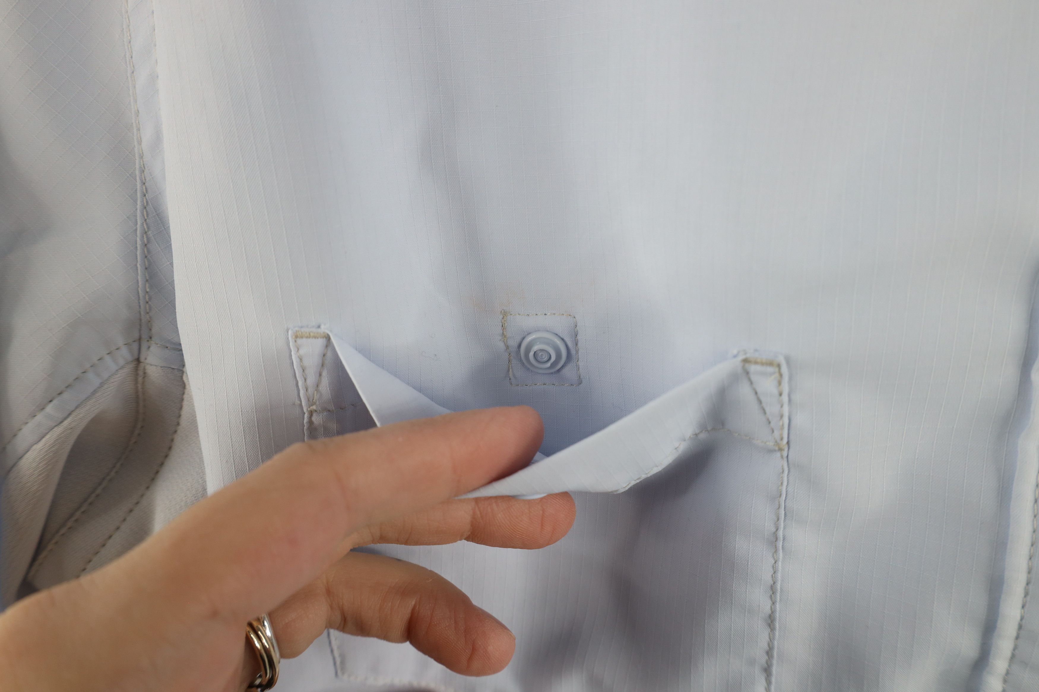 Patagonia × Vintage Patagonia Sol Patrol Snap Button Collared Shirt Blue Size S / US 4 / IT 40 - 5 Thumbnail
