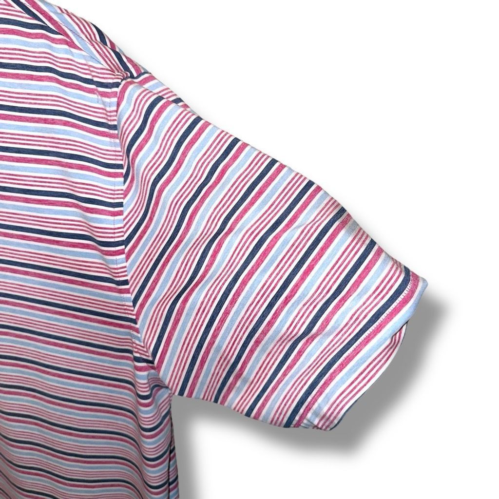 Peter Millar Peter Millar Summer Comfort Striped Golf Polo Shirt L Size US L / EU 52-54 / 3 - 6 Thumbnail