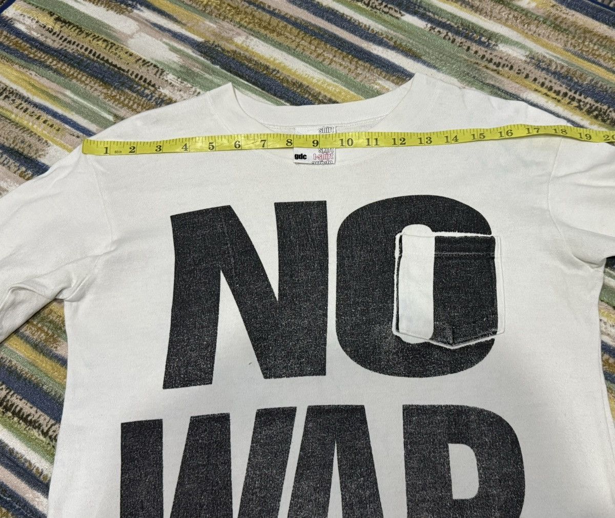 Japanese Brand Narcotic GDC "No War" Pocket Tee Long Sleeve Tee Shirt Size S / US 4 / IT 40 - 11 Thumbnail