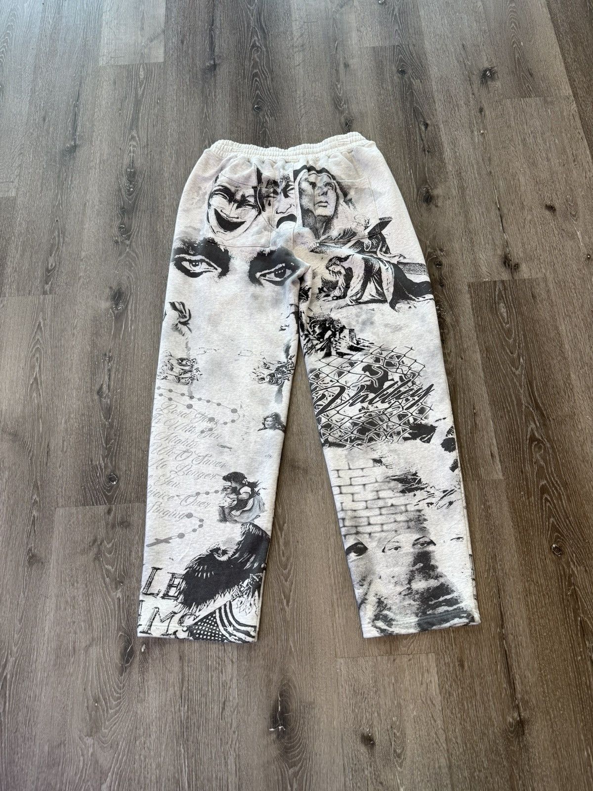Vale Vale "War is Over" Sweatpants Size US 32 / EU 48 - 2 Thumbnail