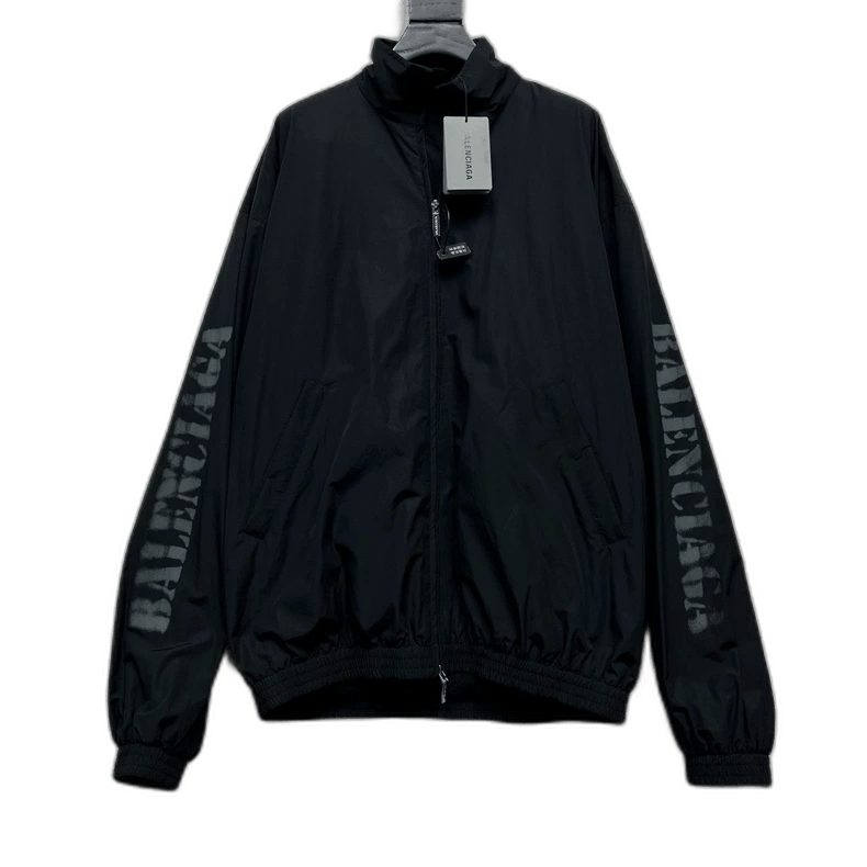 Balenciaga Balenciaga Logo Zip-Up High-Neck Jacket Size US XS / EU 42 / 0 - 1 Thumbnail