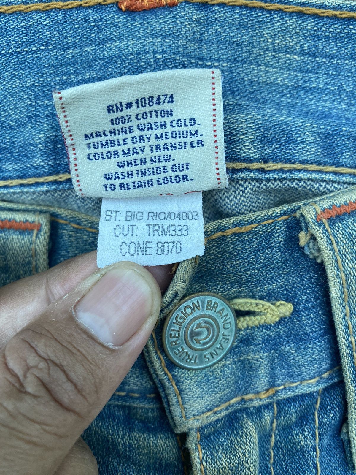 True Religion True Religion Dirty Rusty Distressed Denim Size US 30 / EU 46 - 14 Thumbnail