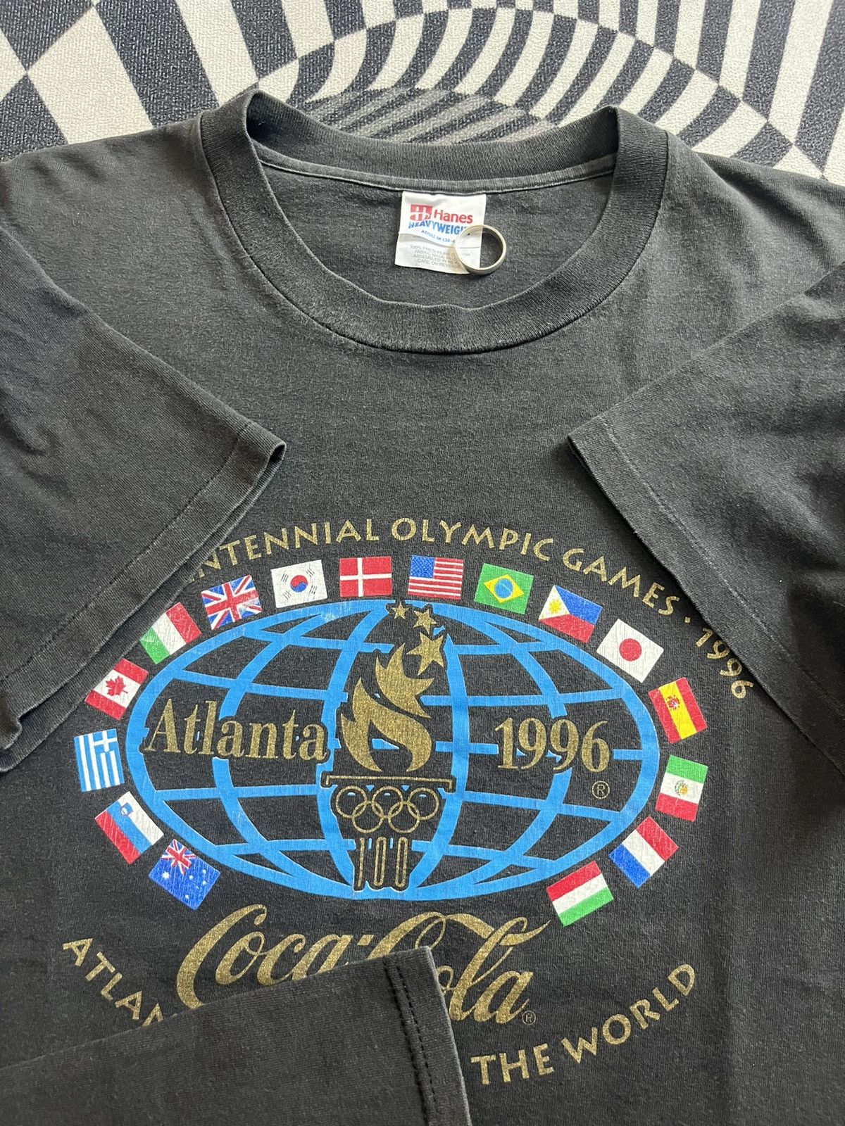 USA Olympics Vintage Atlanta 1996’s Olympic Games Coca Cola promo Tshirt Size US M / EU 48-50 / 2 - 6 Thumbnail
