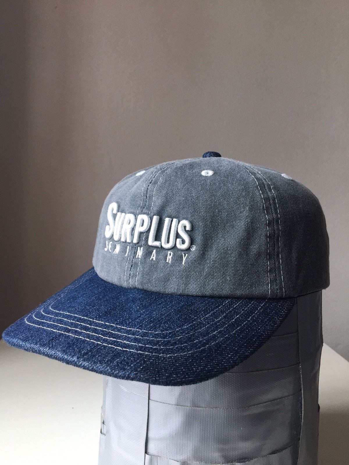 Japanese Brand Surplus Seminary Denim Hat Size ONE SIZE - 1 Thumbnail