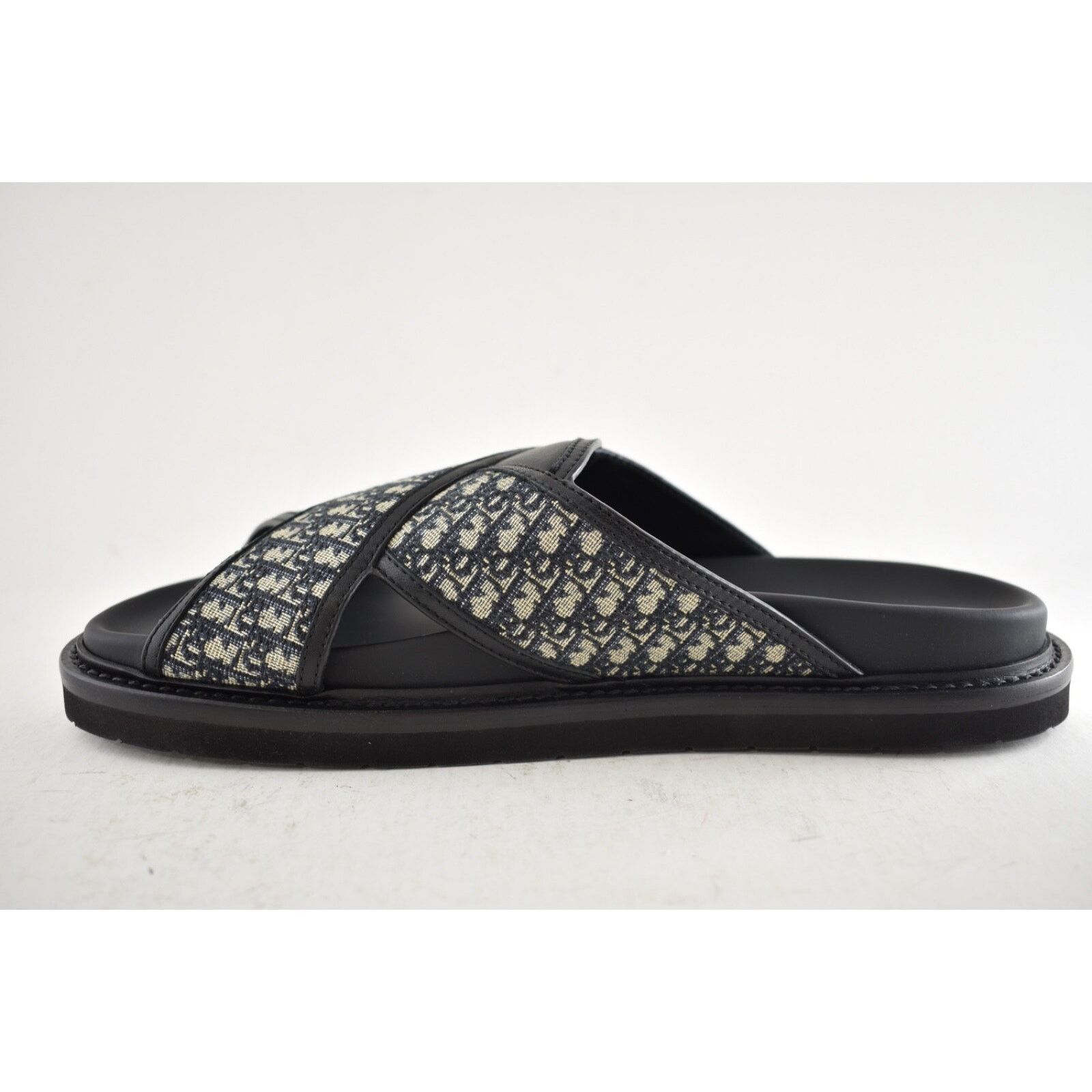 Dior Dior Mens Aqua Oblique Jacquard Logo Slide Slip On 42 9 Size US 9 / EU 42 - 13 Thumbnail