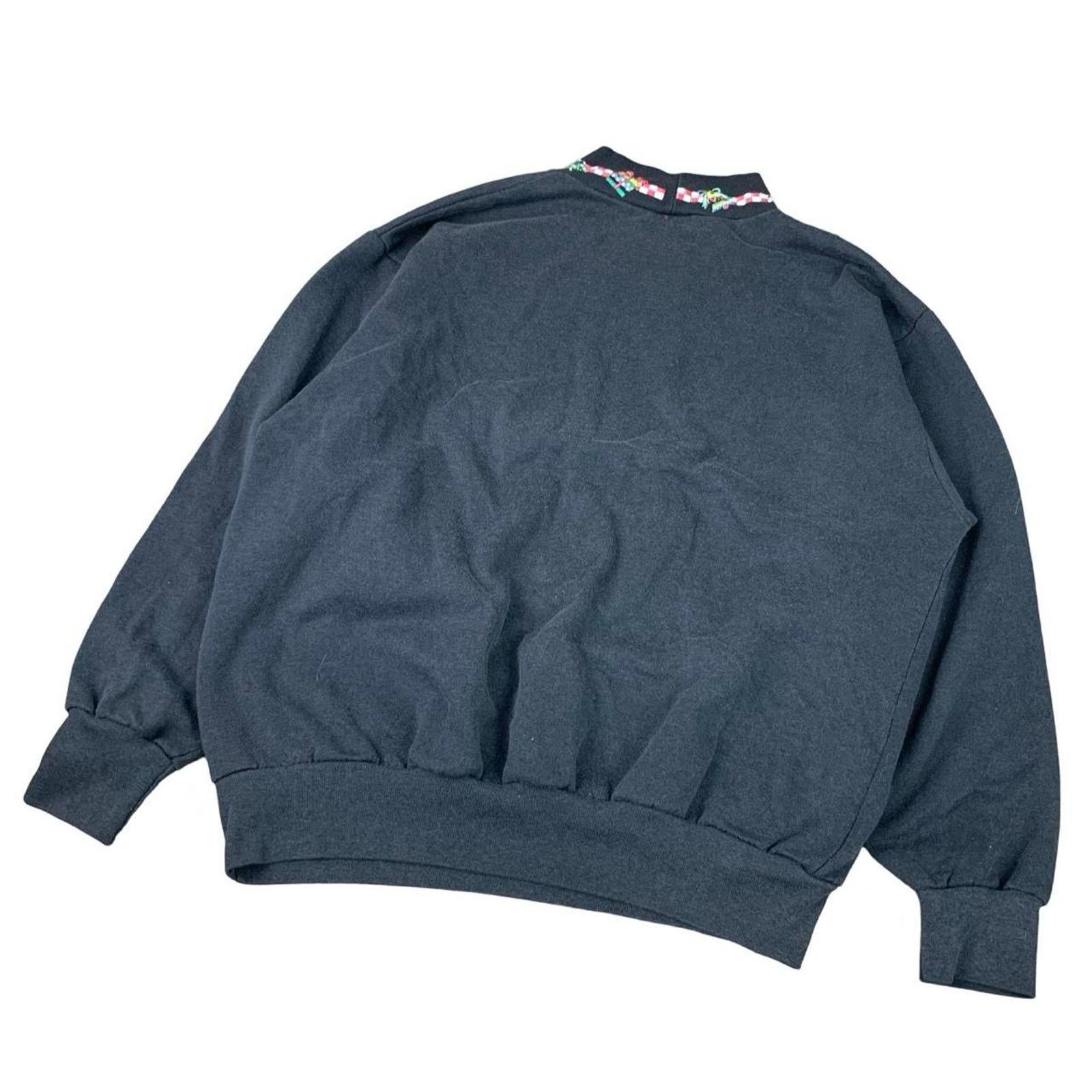 Vintage Vintage Coquette Christmas Holiday Mock Neck Sweatshirt Size M / US 6-8 / IT 42-44 - 5 Thumbnail