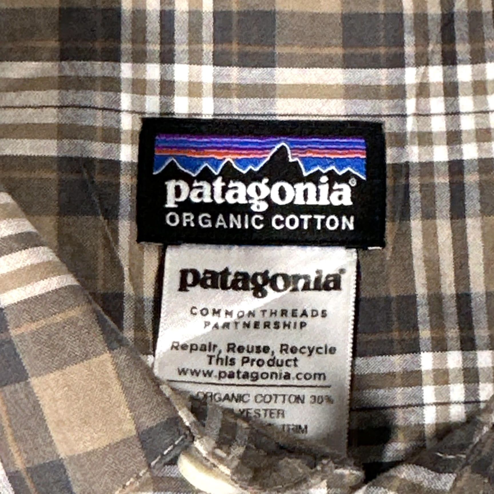 Patagonia Patagonia Shirt Mens L Brown Plaid Organic Cotton Short Sleeve Button Up Shirt Size US L / EU 52-54 / 3 - 2 Thumbnail
