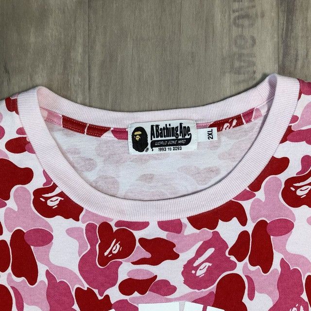 Bape 🔥2XL🔥 BAPE ABC camo pink college logo T-shirt a bathing ape Size US XXL / EU 58 / 5 - 4 Thumbnail