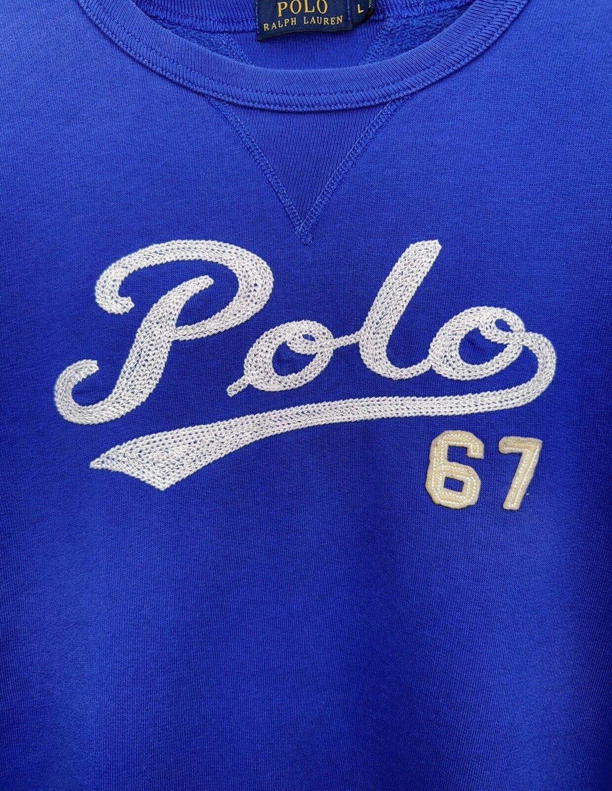 Polo Ralph Lauren Polo Ralph Lauren Indigo Chain Stitched Crewneck Sweater L Size US L / EU 52-54 / 3 - 2 Thumbnail