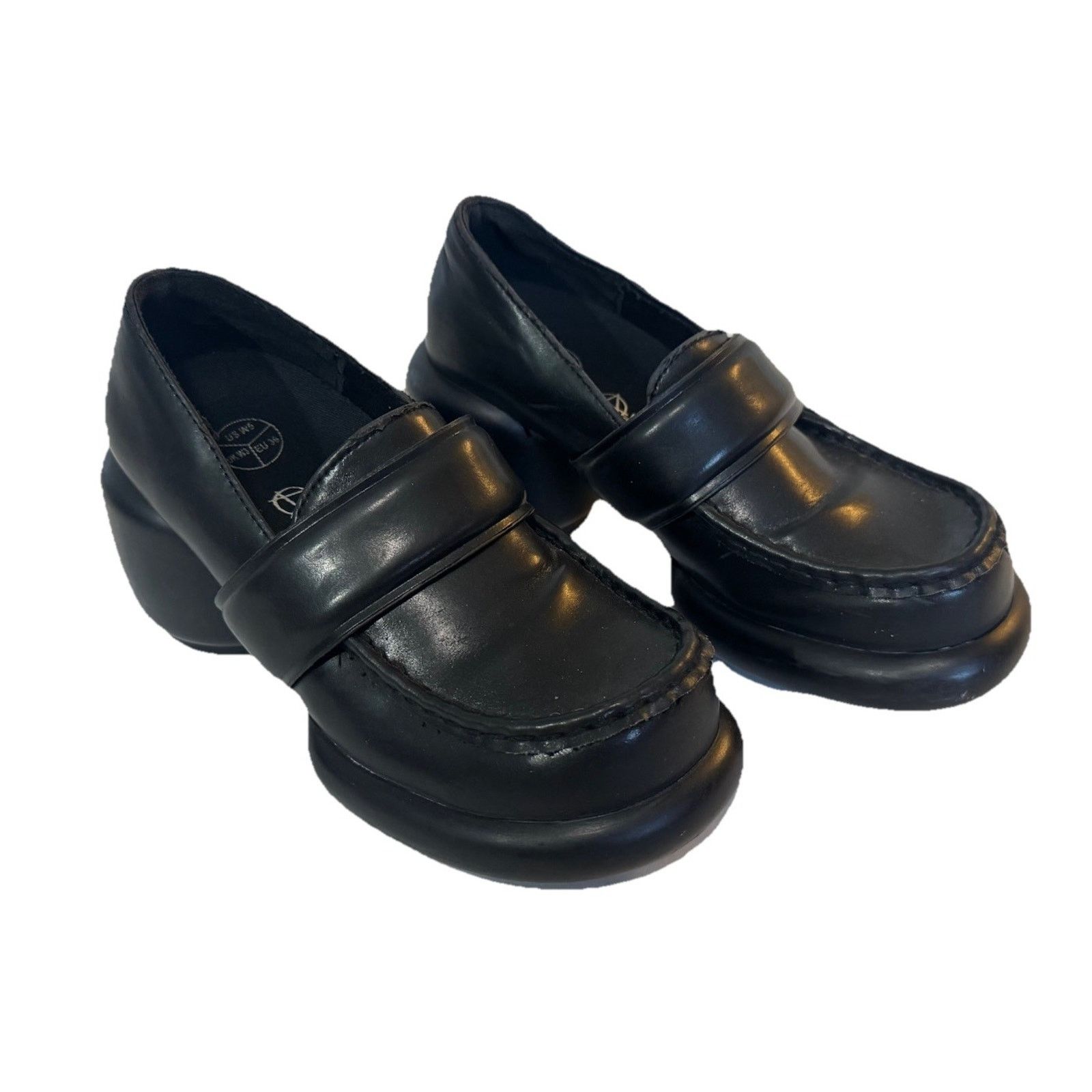 Other T.U.K. Anarchic Black Bubble Loafers Chunky Platform Heels Size US 5 / IT 35 - 1 Thumbnail