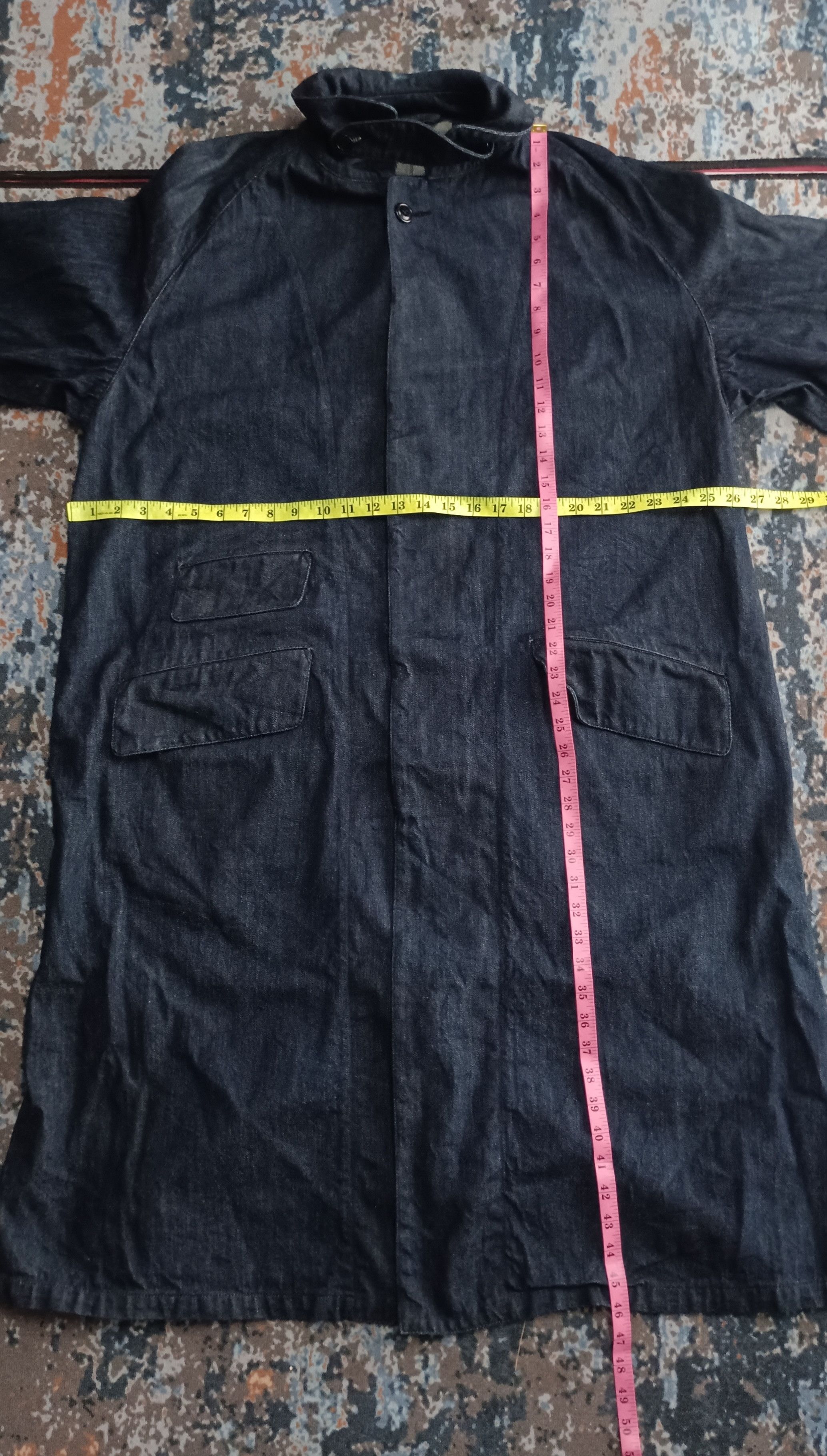 Evisu RARE🔥🔥 EVISU "Autumm Winter" Denim Long Jacket Size US XXL / EU 58 / 5 - 18 Thumbnail