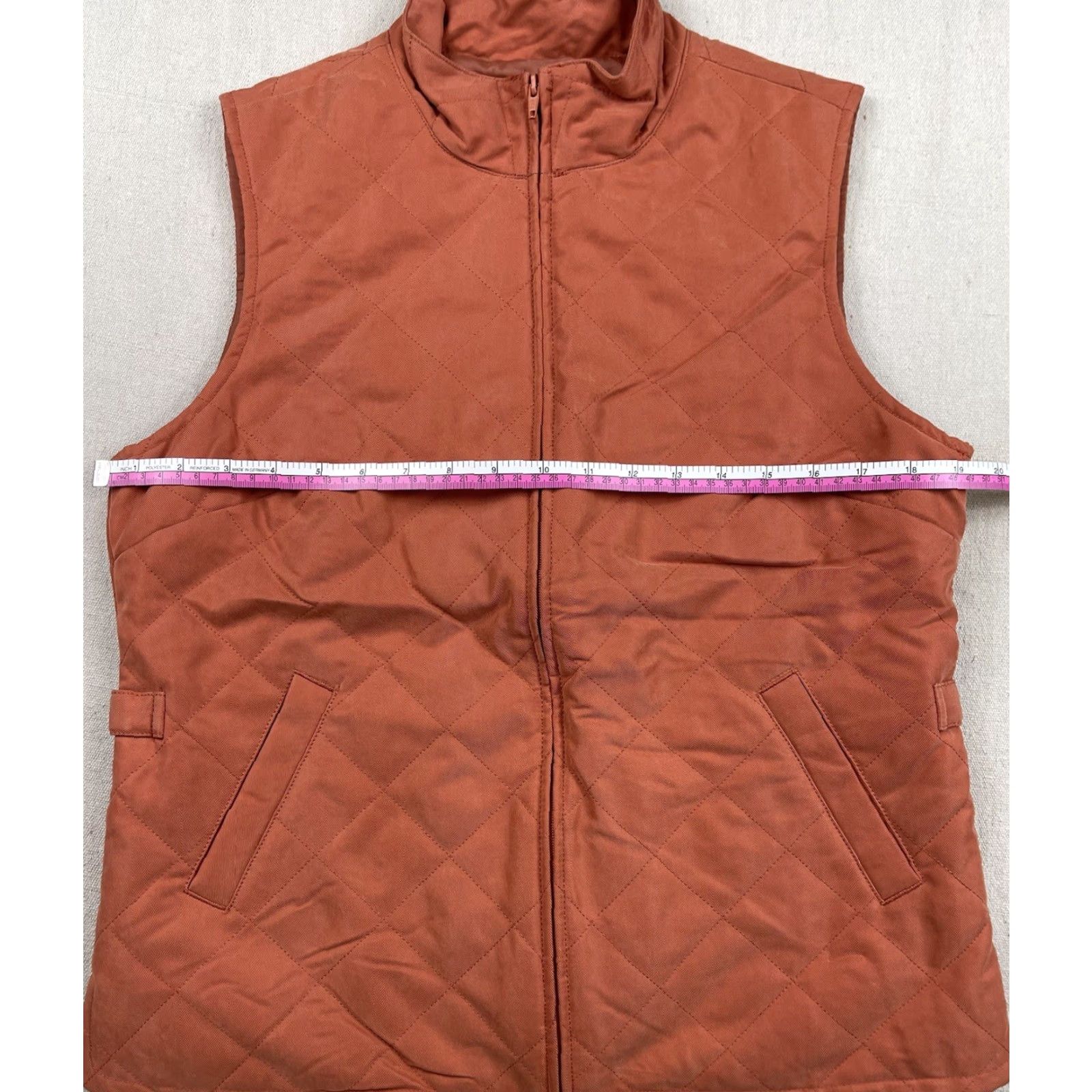 Orvis Orvis Quilted Vest Jacket Lined Womens Sz S Salmon Light Orange Fishing Full Zip Vest Womens S Orange Quilt Full Zip Outdoors Fat? Size S / US 4 / IT 40 - 5 Thumbnail