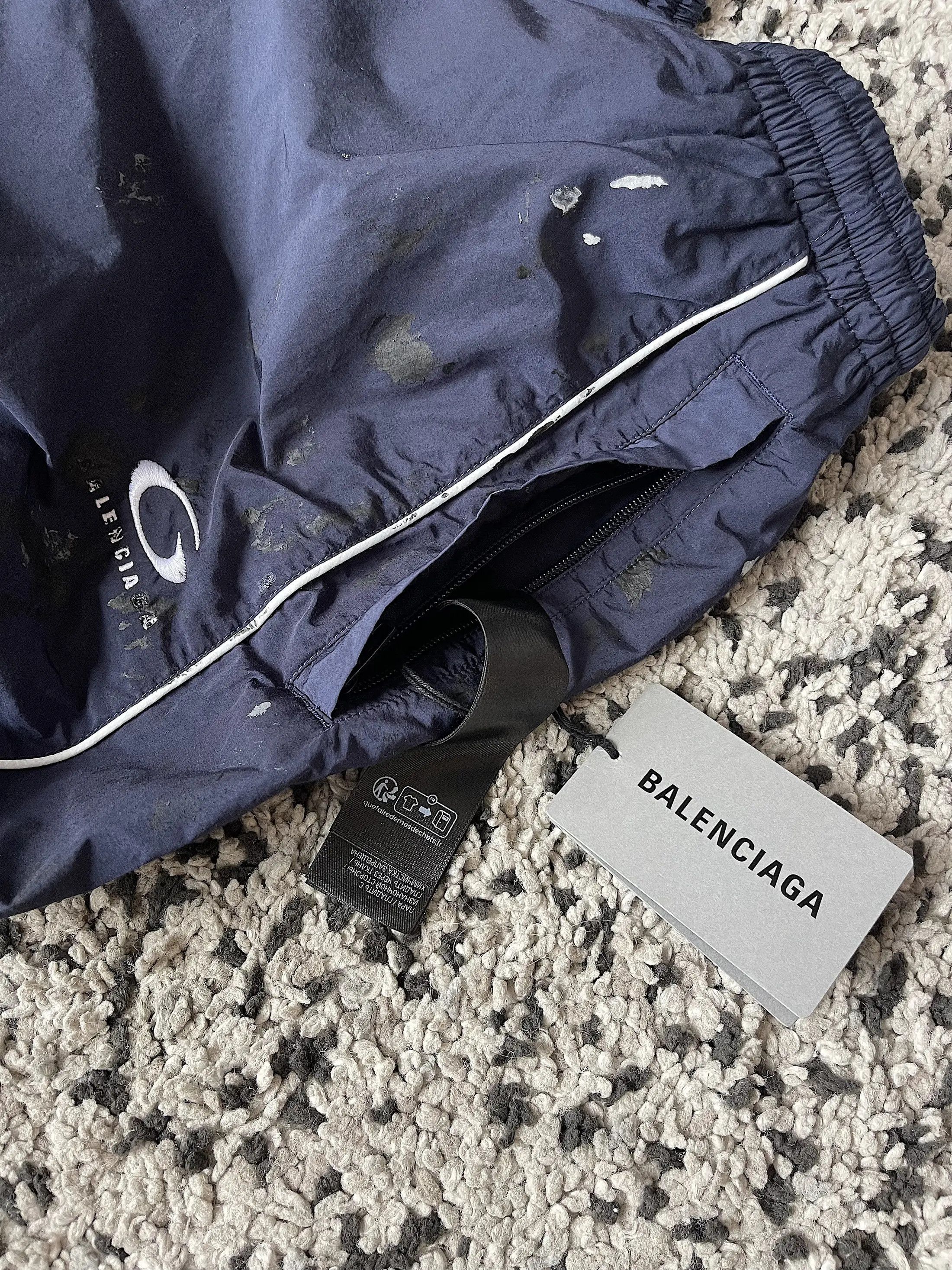 Balenciaga New Spring 26 Painter Splatter Baggy Track Pant Size US 32 / EU 48 - 5 Thumbnail