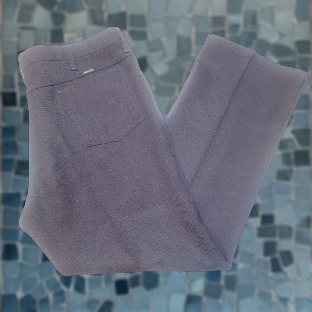 Wrangler VINTAGE Wrangler Pants Mens 40x30 Brown Wrancher Polyester Western USA Made 82BN Size US 40 / EU 56 - 1 Thumbnail