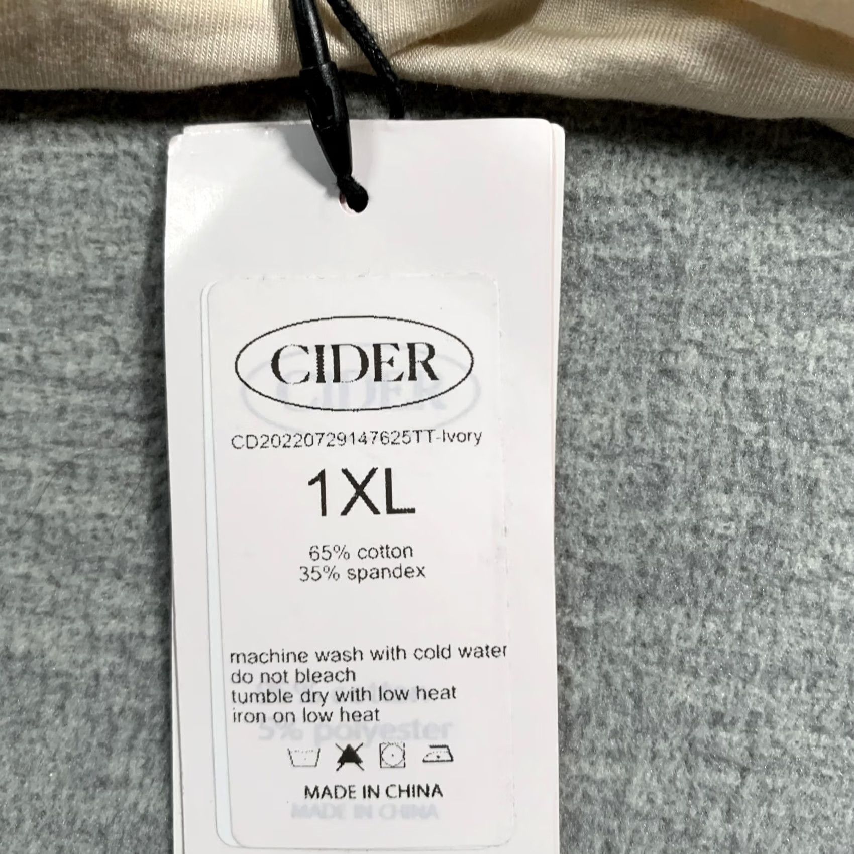 Cider Cider Shirt Tank Top Womens 1XL Ivory Ruched Twist Front Sleeveless Stretch NWT Size XL / US 12-14 / IT 48-50 - 8 Thumbnail