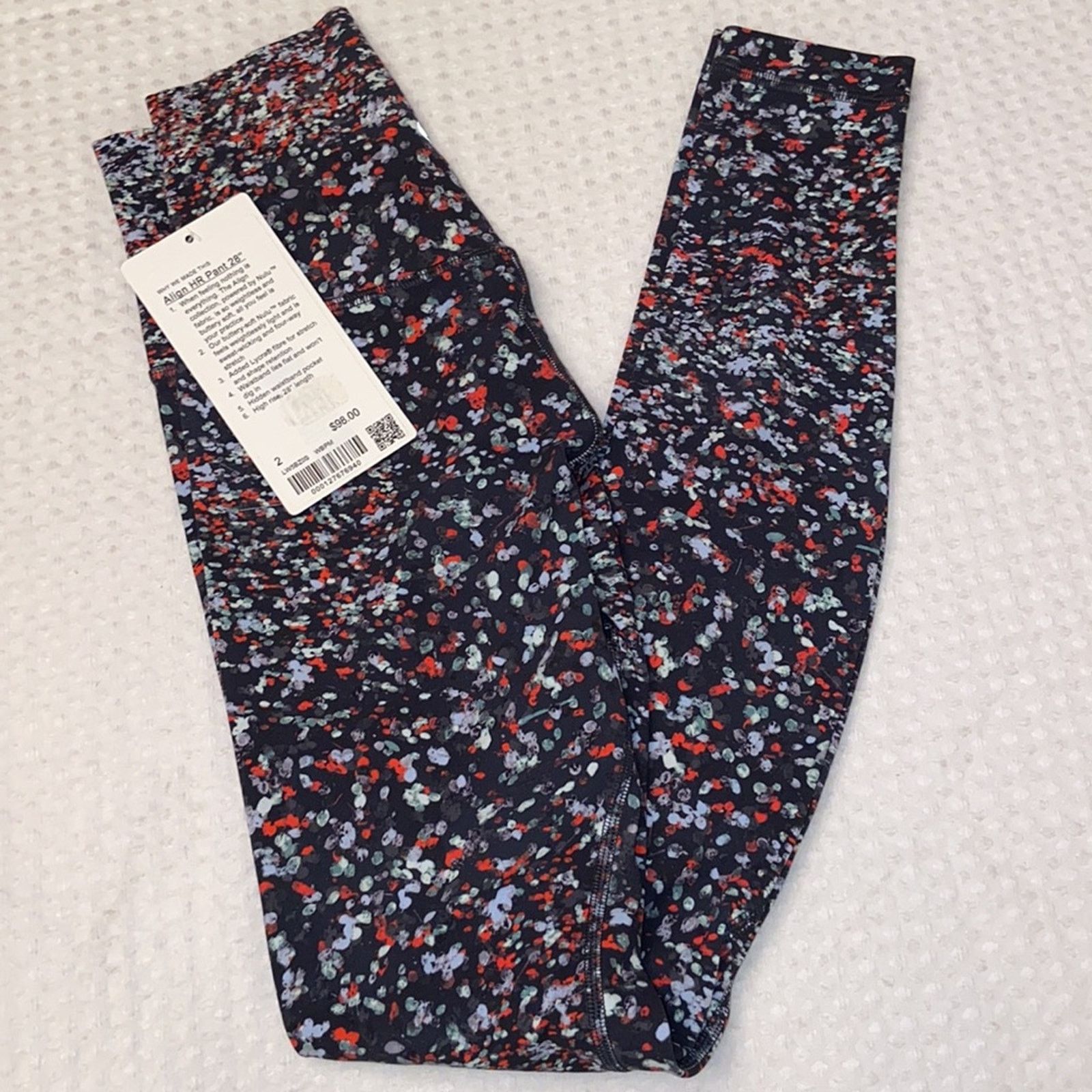 Lululemon *NEW* LULULEMON Sz 2 Align HR Pant 28” Water Blossom Floral Size 26" / US 2 / IT 38 - 5 Thumbnail