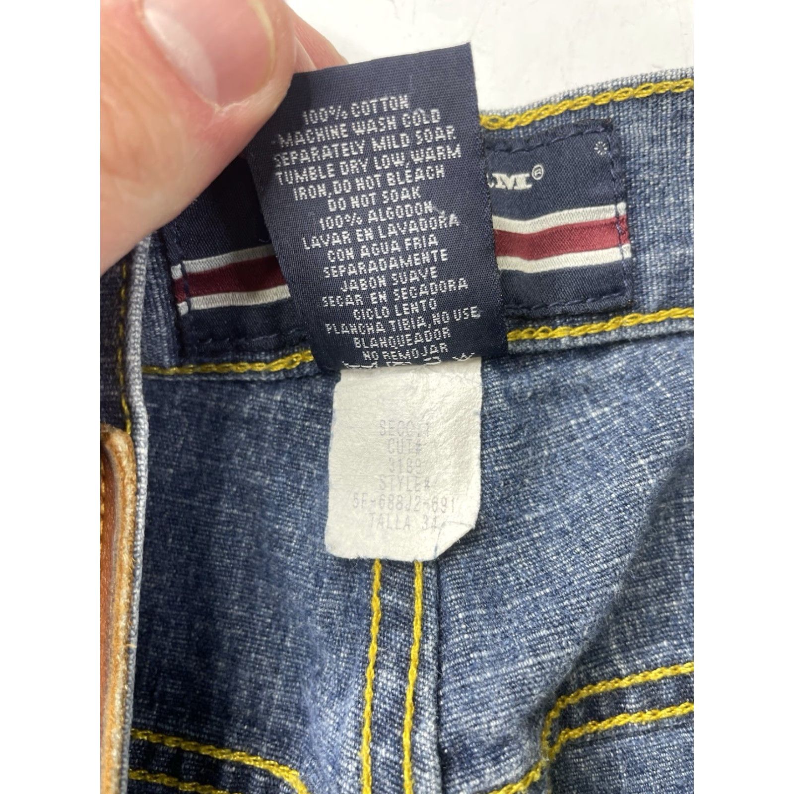 Phat Farm VINTAGE Phat Farm Jorts Cargo Jeans Shorts Men's 34 Denim Blue 90s Pockets Size US 34 / EU 50 - 3 Thumbnail