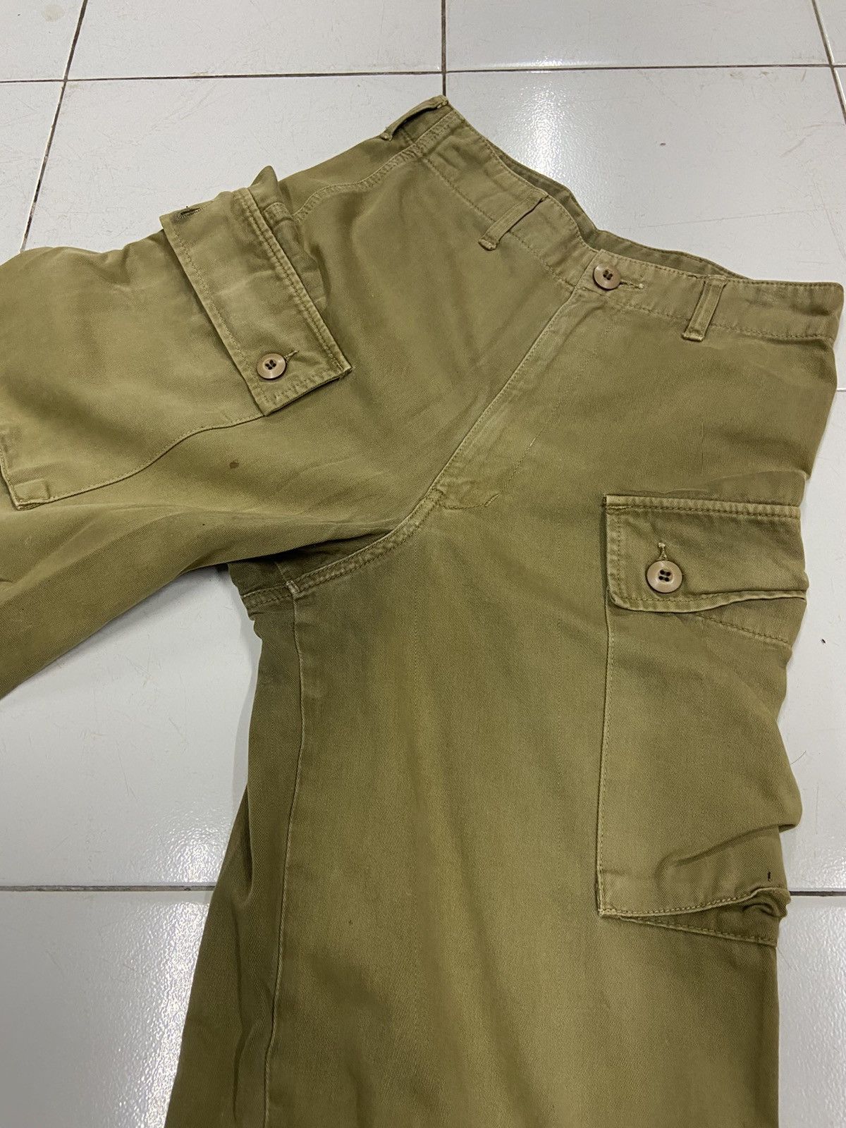 Vintage VINTAGE ARMY MONKEY POCKET CARGO PANTS Size US 28 / EU 44 - 4 Thumbnail