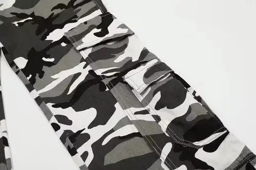 Designer × Vintage camo baggy pattern flared cargo pants Size US 32 / EU 48 - 3 Thumbnail