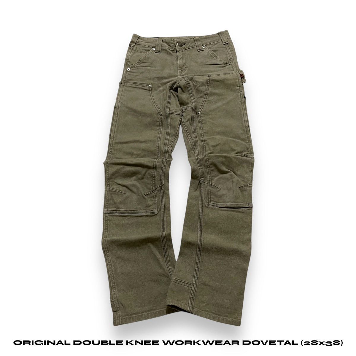 Carhartt ORIGINAL DOUBLE KNEE WORK WEAR DOVETAL (28×38) Size US 28 / EU 44 - 1 Thumbnail