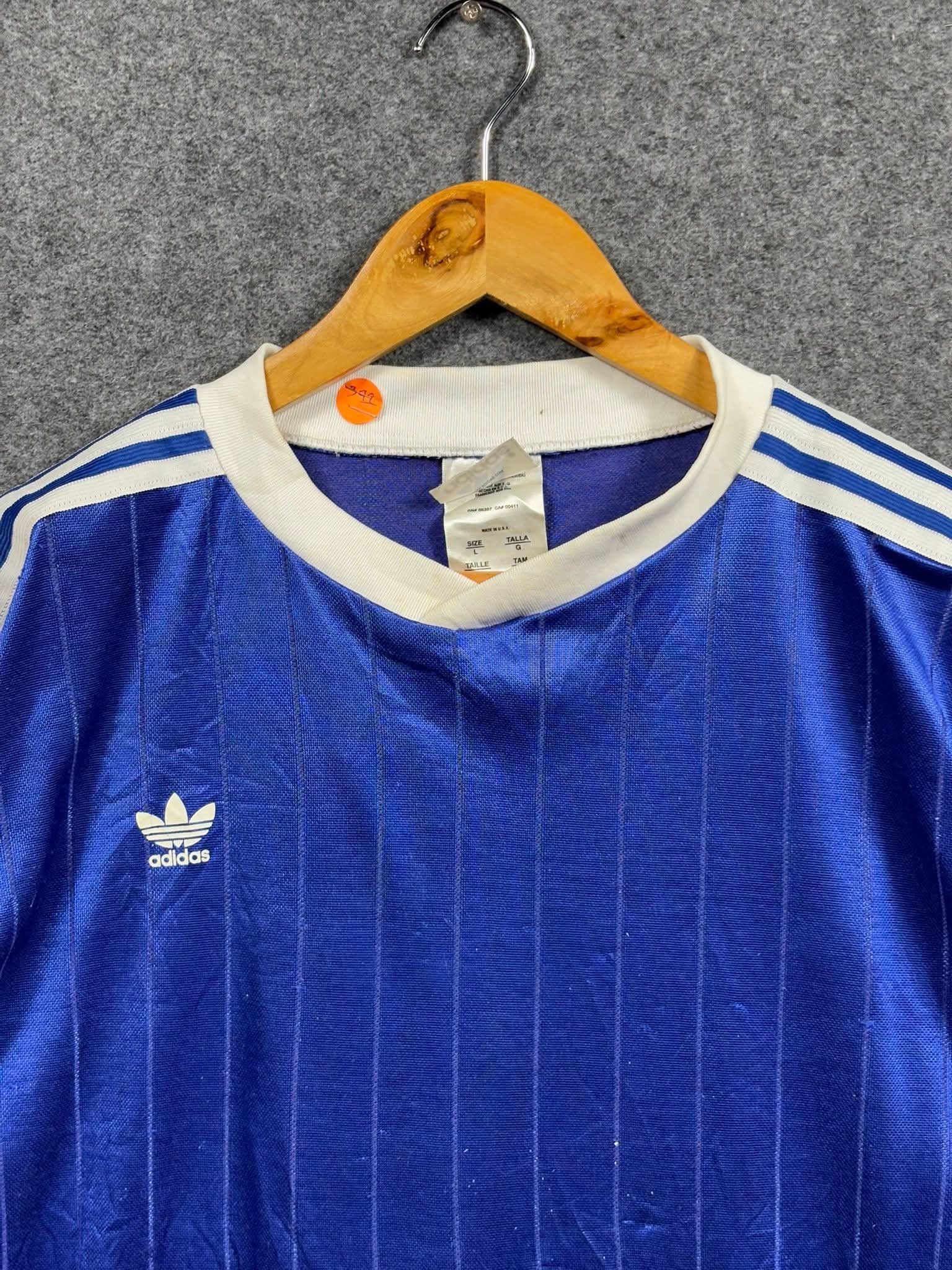 Adidas 90s Adidas Jersey Classic Stripes Back Numbers 15 Size US L / EU 52-54 / 3 - 2 Thumbnail
