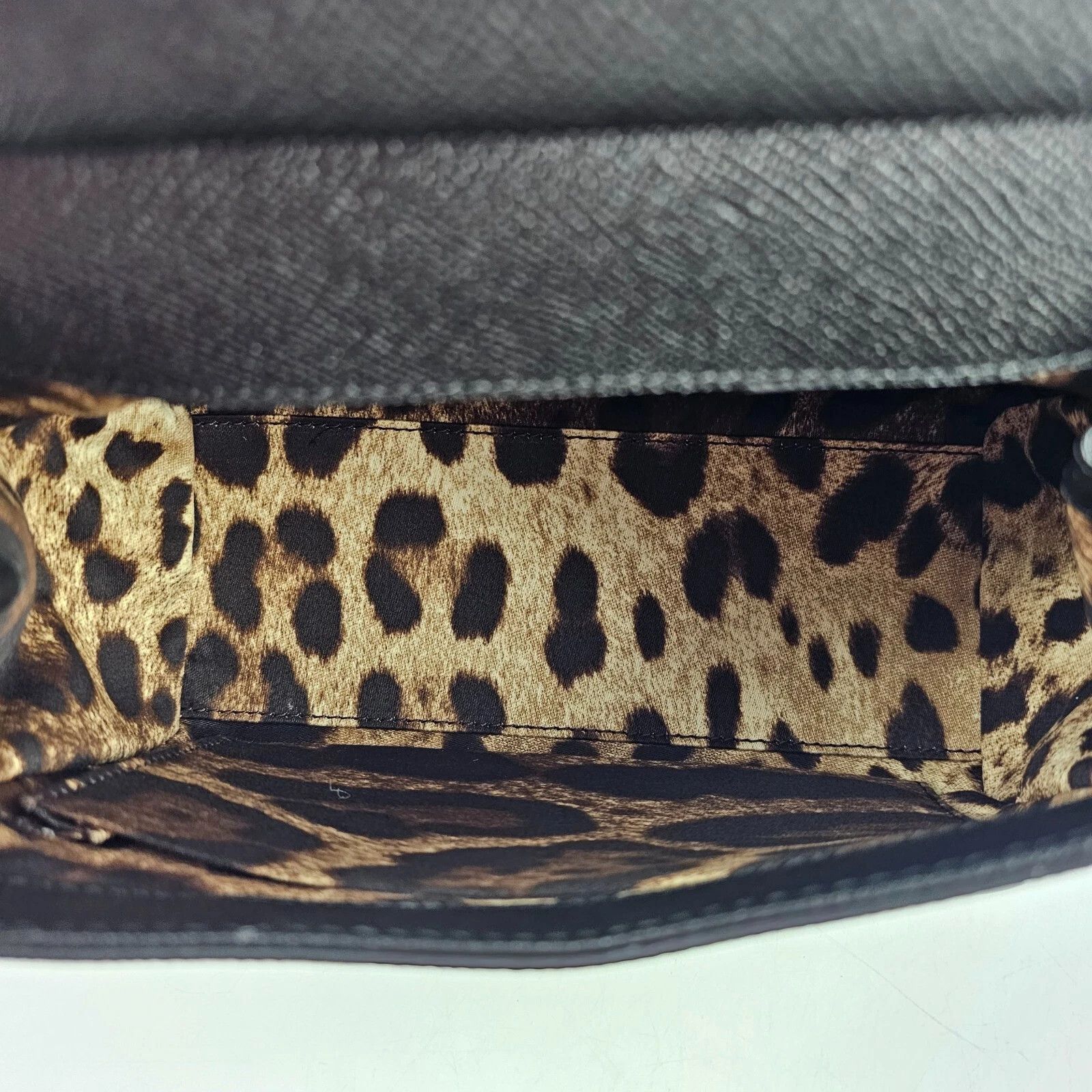 Dolce & Gabbana D&G Medium Sicily Black Leather Top Handle Bag Size ONE SIZE - 9 Thumbnail