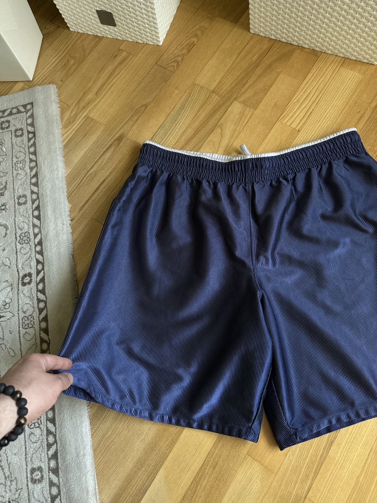 NBA × Nike × Vintage Vintage 90s Nike Basketball Reversible Shorts Big Logo Size US 36 / EU 52 - 15 Thumbnail