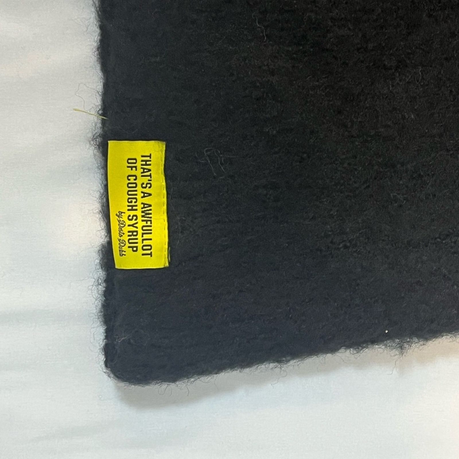 Awful Lot of Cough Syrup Awful Lot Of Cough Syrup Black Mohair Skirt Size 36" / US 14 / IT 50 - 3 Thumbnail