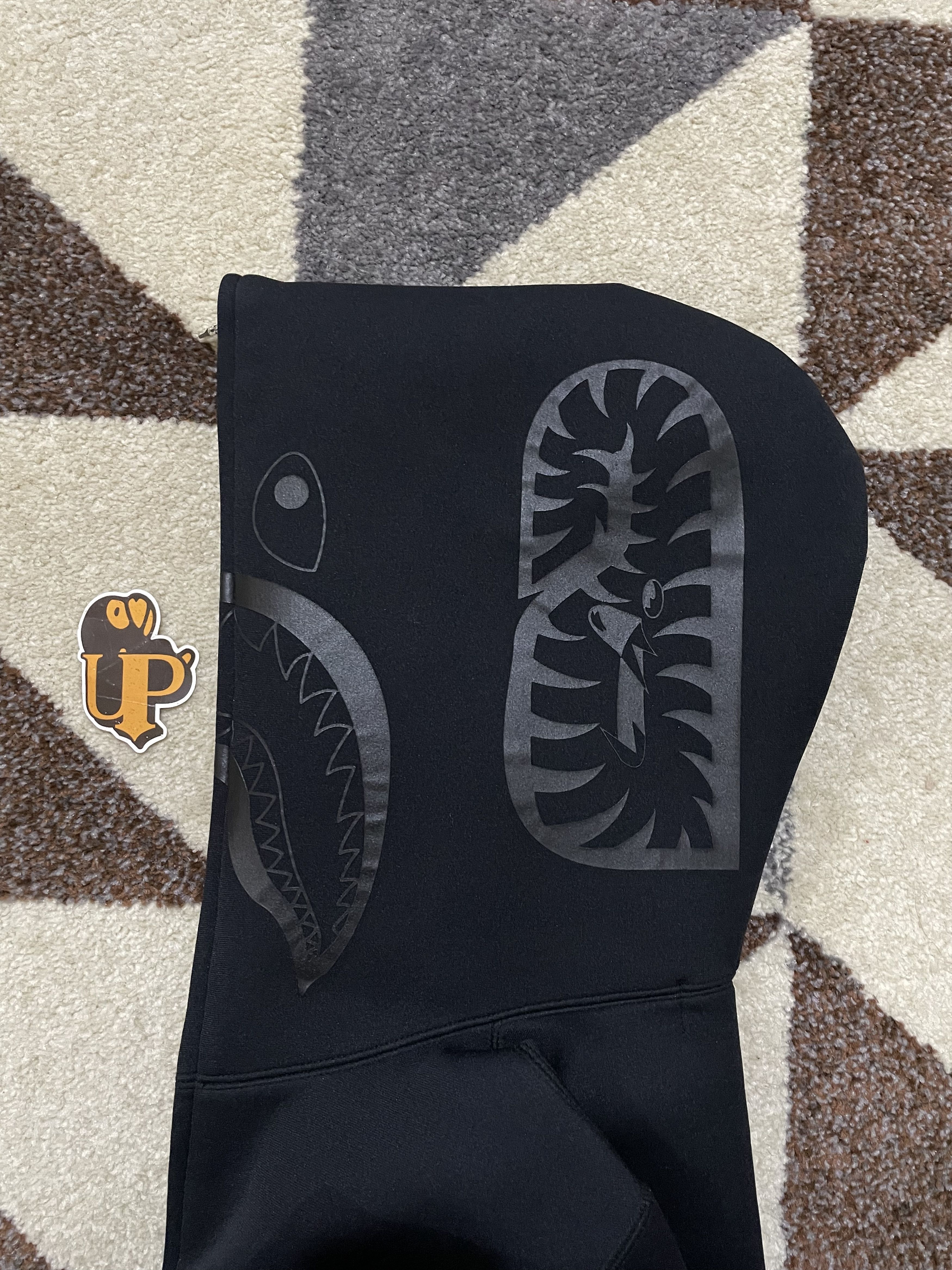 Bape Bape Neoprene Black Shark Full zip Hoodie Size S / US 4 / IT 40 - 6 Thumbnail