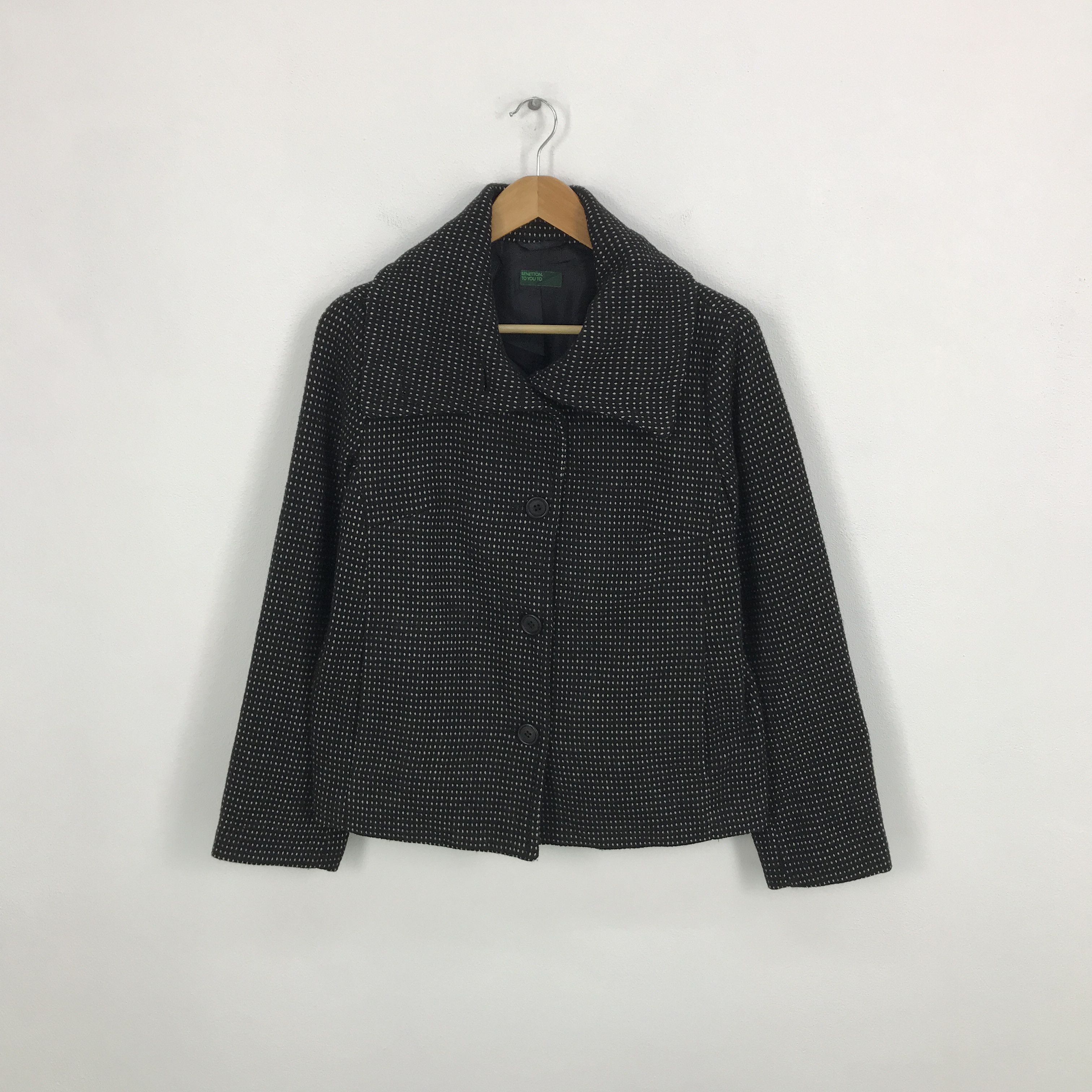 Benetton × Japanese Brand Benetton Button Wool jacket Size US M / EU 48-50 / 2 - 1 Thumbnail