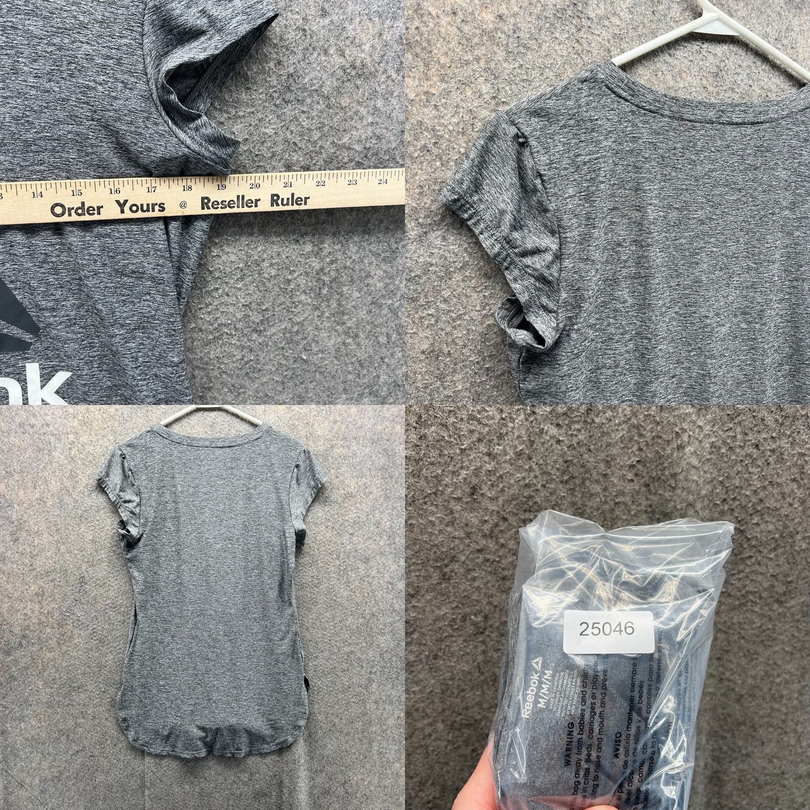 Reebok Reebok Shirt Women Medium Heather Gray Athletic Round Neck Training T-Shirt Womens Men? Size M / US 6-8 / IT 42-44 - 8 Thumbnail