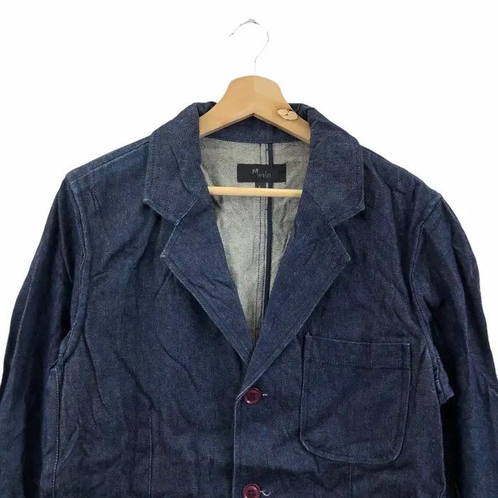 Japanese Brand MOVIN JAPAN Pure Indigo Denim Jeans Blazer Sport Coat Size US L / EU 52-54 / 3 - 2 Thumbnail