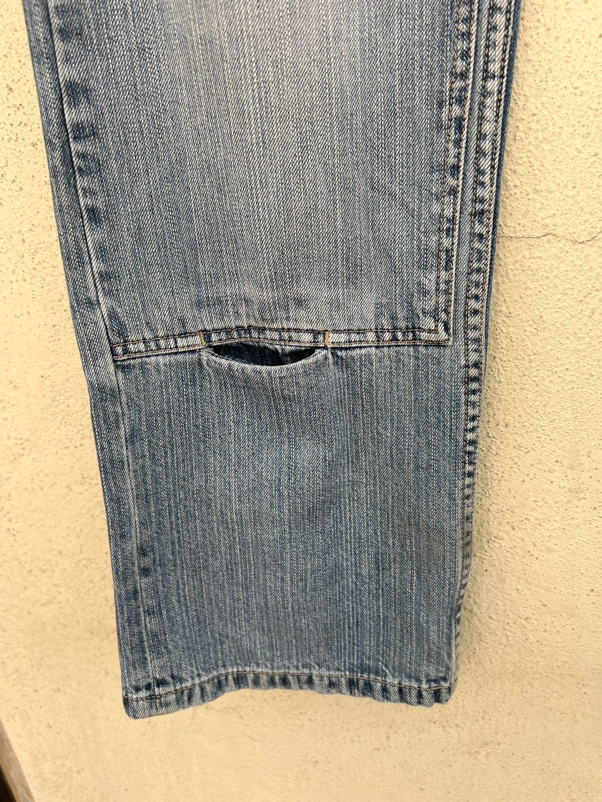 Evisu Vintage Evisu Distressed Fade Denim Double Knee Jeans Size US 31 - 10 Thumbnail